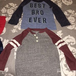2 long sleeves boy shirts